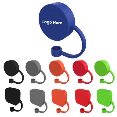 Rectangle & Round Silicone Straw Topper