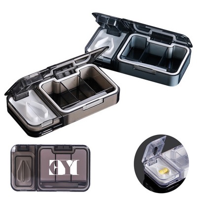 Pill Cutter Box with Stainless Steel Blade